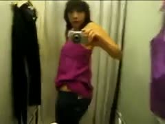 I'm filming myself in my underwear in the dressing room at home.
